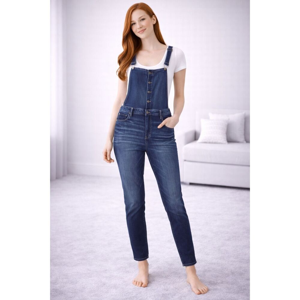 New American Eagle Outfitters Blue Jegging Overall 20 Long